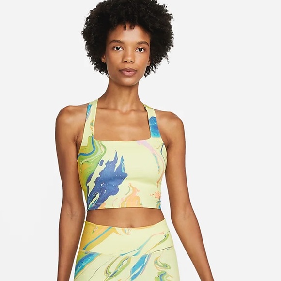 Nike Aurora Women's Cropped Marbled Tank - Picture 7 of 16